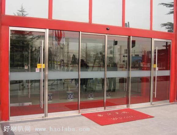 北京市装修玻璃门海淀区修配旋转玻璃门