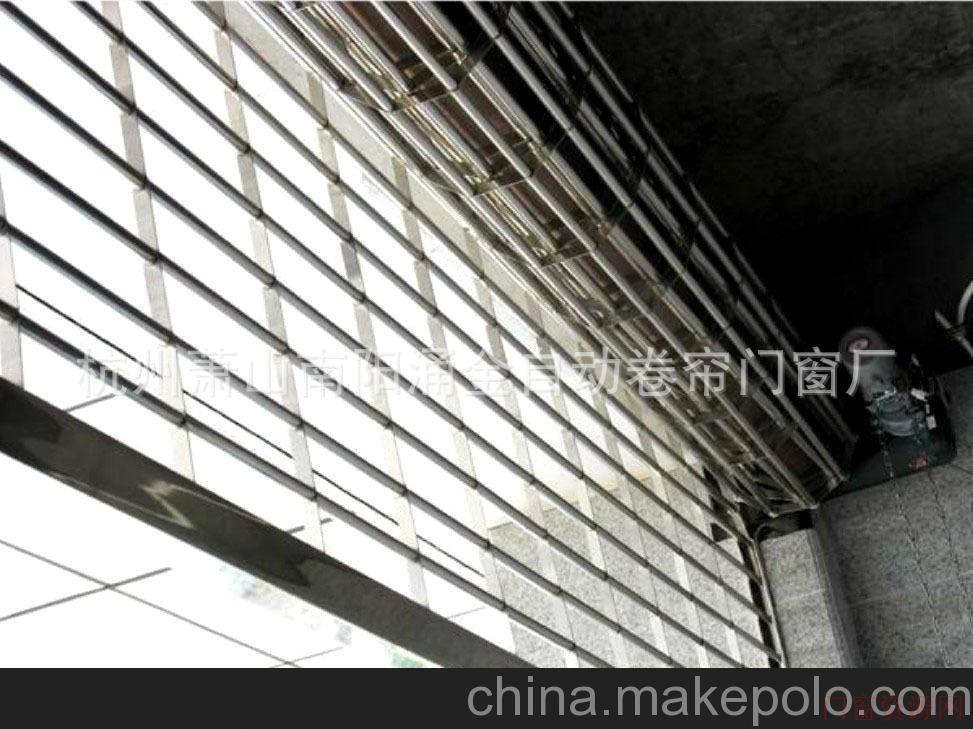 浙江杭州厂家直销透明透视卷闸门水晶卷帘门电动卷帘门_13185034908