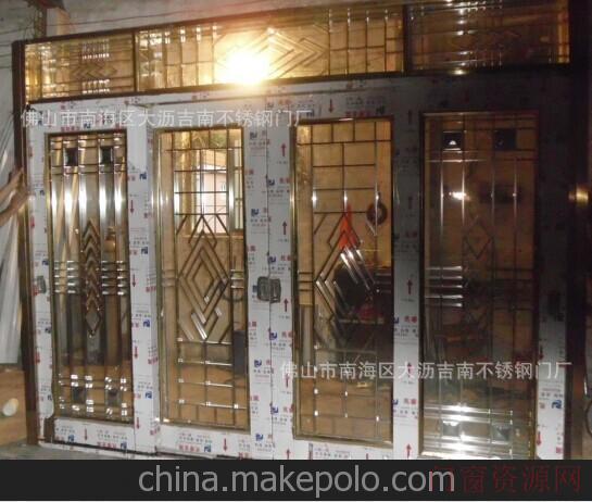 广东佛山佛山吉南304不锈钢豪华别墅门仿铜门_13724924238