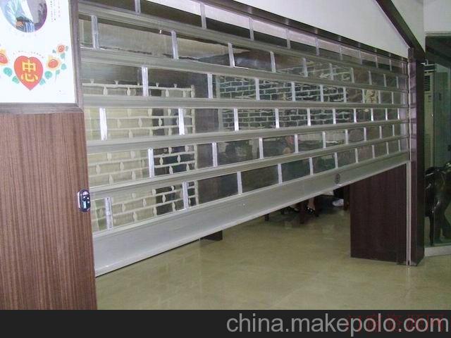 浙江杭州供应不锈钢电动水晶卷闸门/铝合金水晶卷闸门_13588401424