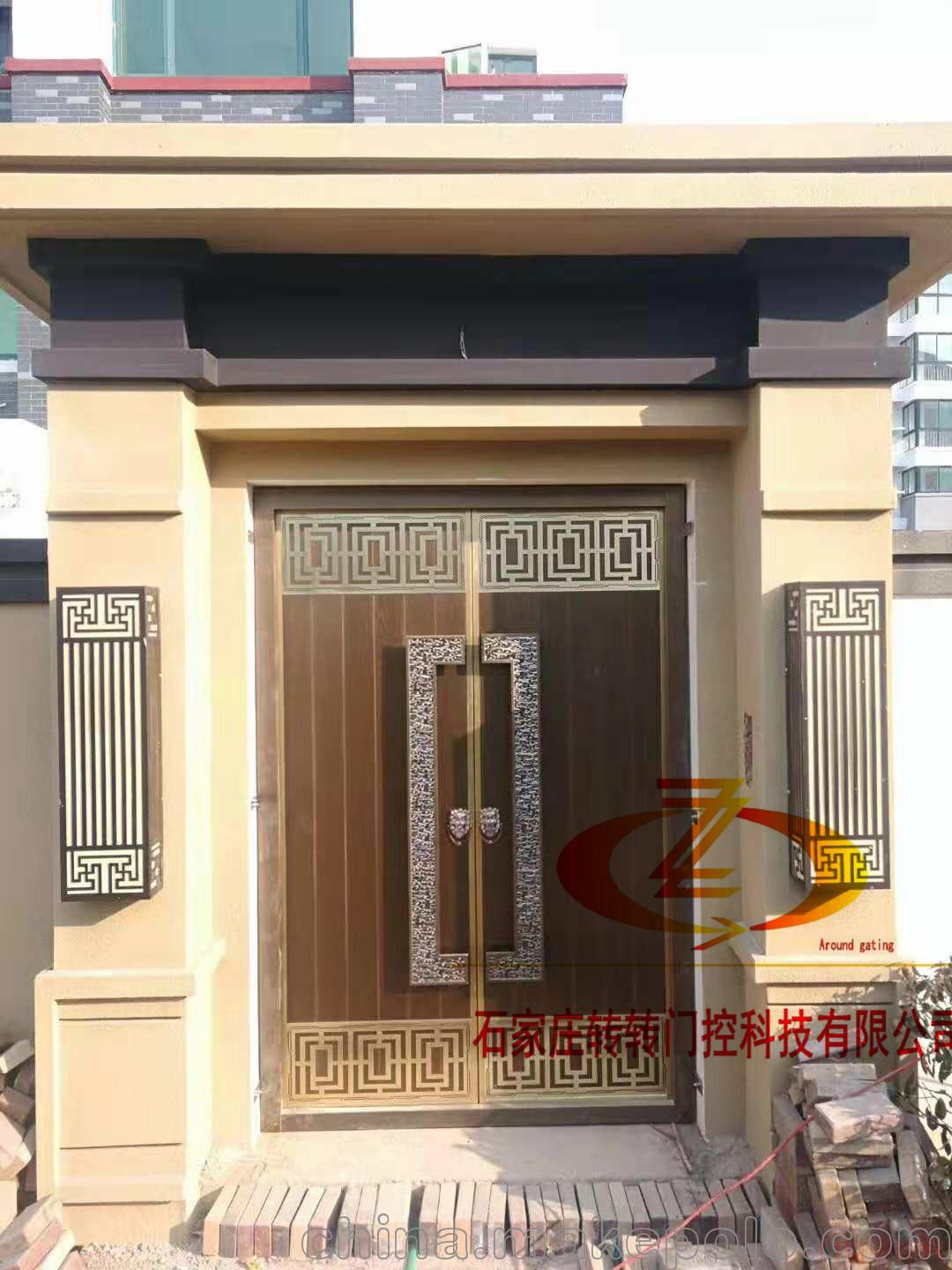 河北石家庄山西铜门定制工程铜门厂家工程别墅铜门价格转转门控_15030151581