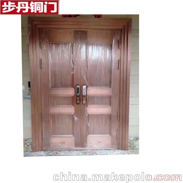 浙江金华厂家直销别墅铜大门不锈钢铜门别墅双开大门_13626797975