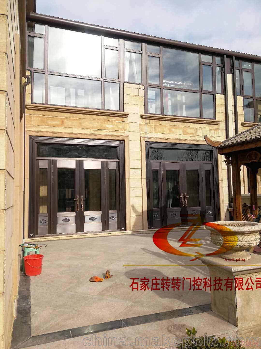 河北石家庄供应睿樽纯铜门石家庄别墅铜门保养转转门控_15030151581