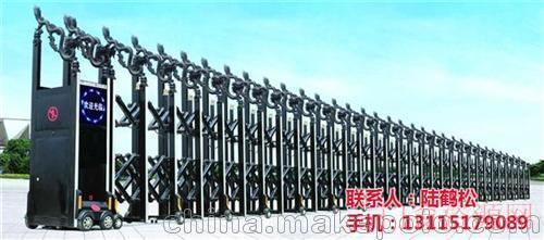 江苏扬州伸缩门,鹤松电动特种门厂(图),江都伸缩门定做_13115179089