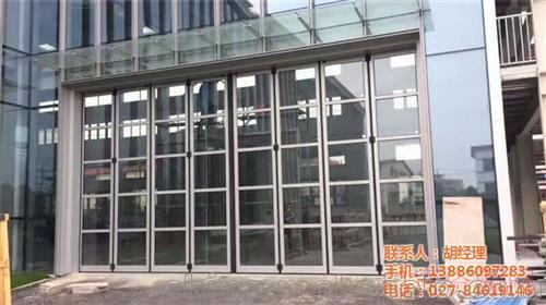 湖北武汉曼创门业(图)电动折叠门江汉折叠门_13886097283