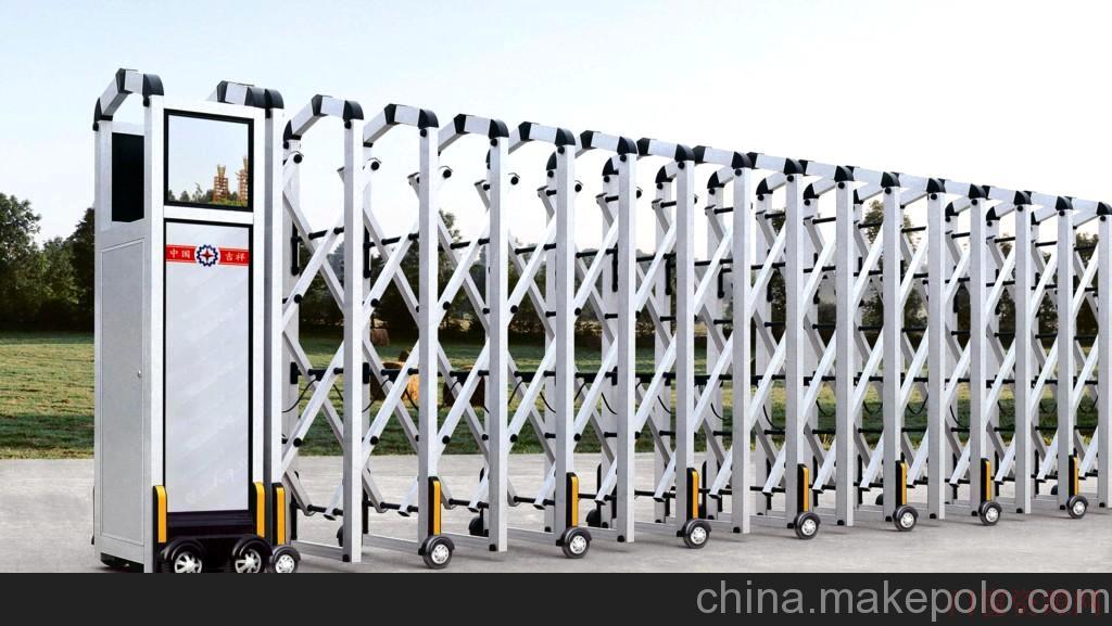 广东深圳供应铝合金皇冠伸缩门深圳电动伸缩门工厂电动伸缩门_卷帘门_13827439381
