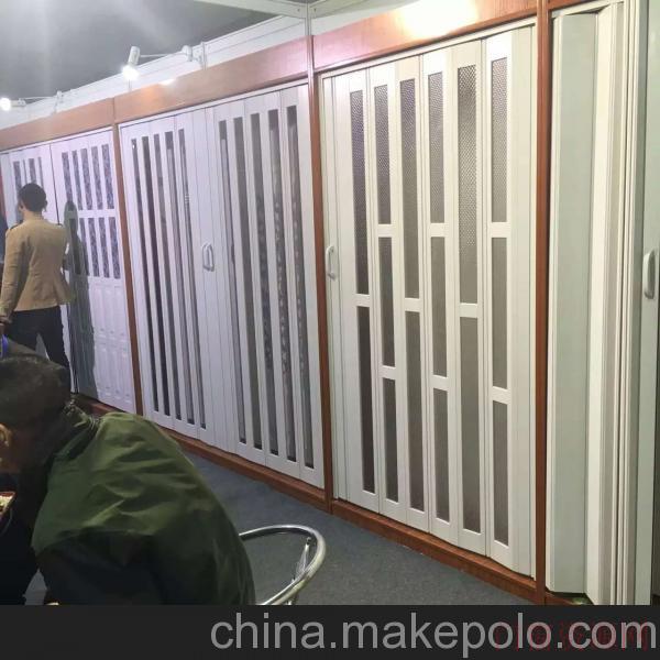 河北廊坊展胜pvc折叠门高档新款商铺推拉门0316_玻璃棉制品_13930617922