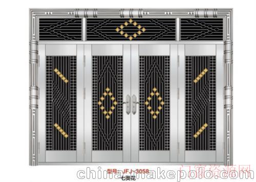 湖北荆门家福郡门业(图)、不锈钢防盗门、黄梅不锈钢_卷帘门_13997631998