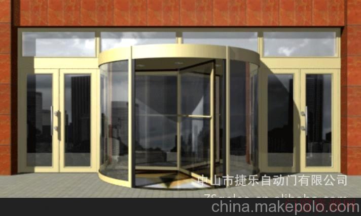 广东中山中山市捷乐自动门GNY三翼弧形自动旋转门13380445140