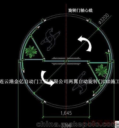 江苏连云港南通旋转门*两翼*三翼环柱旋转门*金亿_旋转门_13905134622