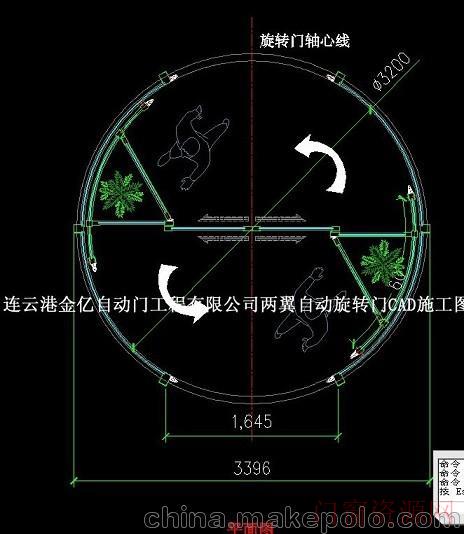 江苏连云港两翼自动旋转门*扬州苏州宿迁淮安*厂家_旋转门_13905134622