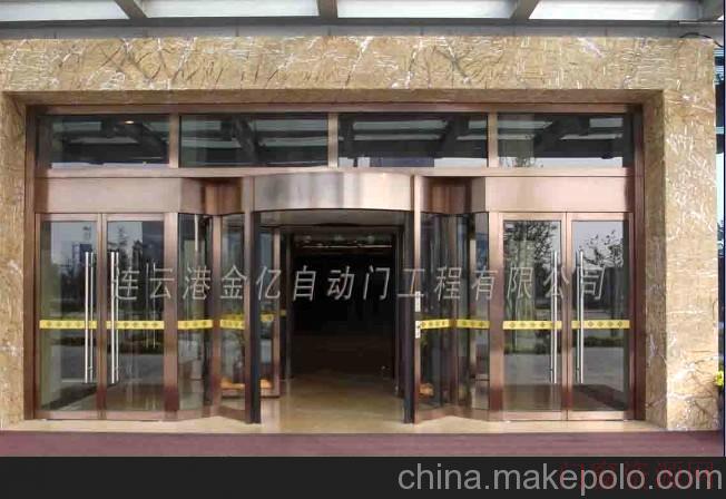 江苏连云港供应江苏两翼旋转门水晶旋转门弧形旋转门_旋转门_13905134622