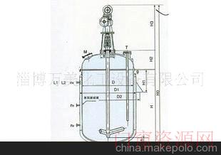 山东淄博搪玻璃搅拌容器K8000_机械密封_05332855677