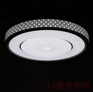 广东中山市LED吸顶灯现代铁艺九筒圆形遥控无极调光客厅卧室ceilinglights