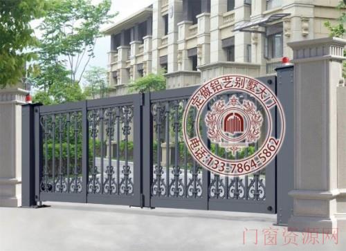 别墅院门效果图 农村别墅大门 铝艺大门