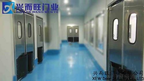 供应  兴而旺门业批发济南不锈钢自由门  防撞门