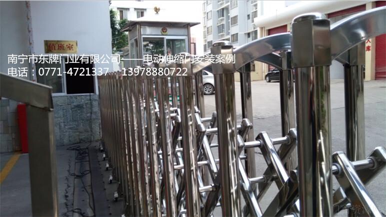 南宁拉闸伸缩门|南宁学校电动伸缩大门价格