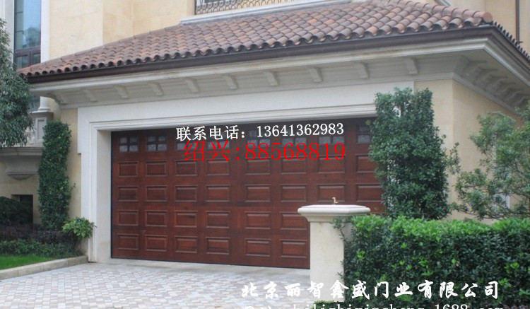 绍兴众峰实木车库门别墅实木车玻璃门库门车库门定制包安装定做
