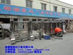 绍兴汤浦区安装别墅伸缩门 四川电动伸缩门定做